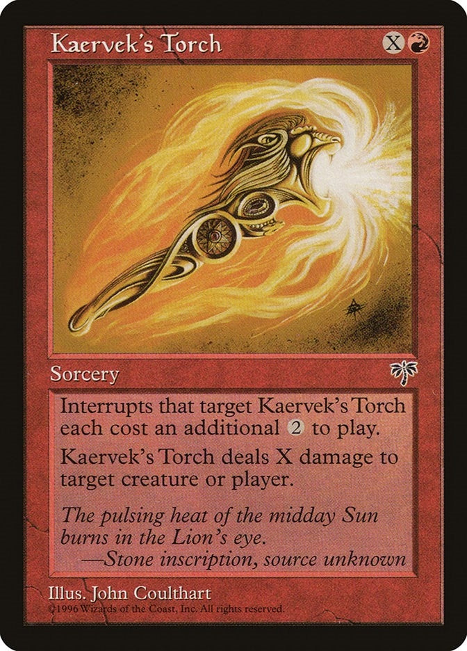 Image for Kaervek's Torch [Mirage] - Magic: The Gathering