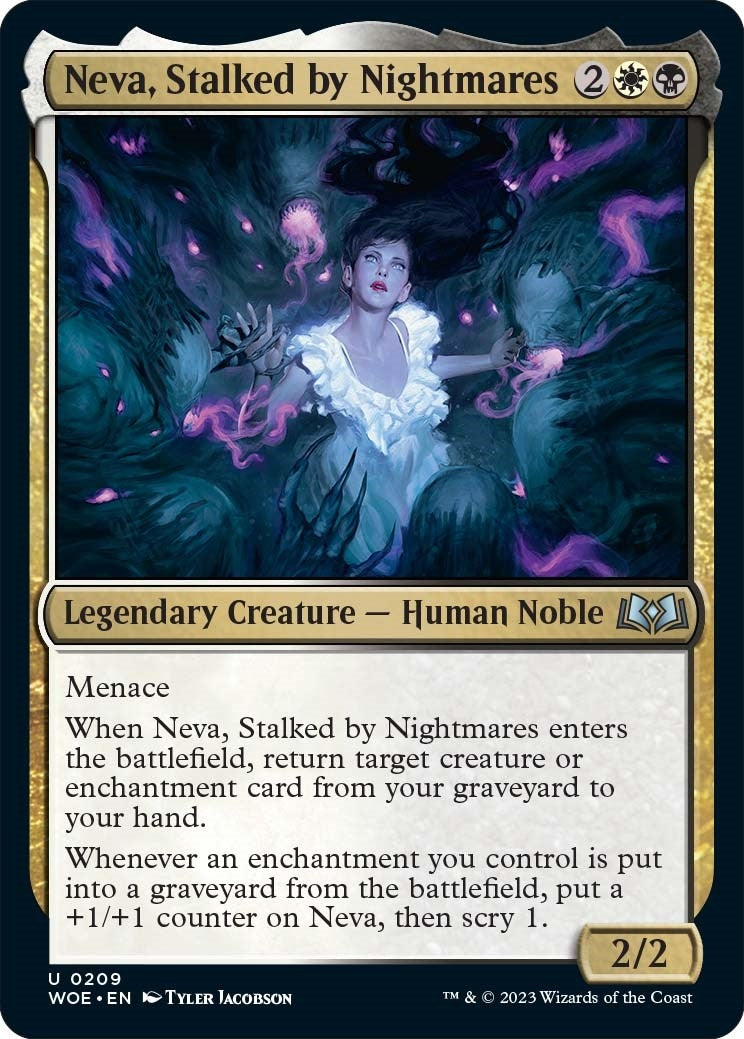 Image for Neva, Stalked by Nightmares (209) [Wilds of Eldraine] - Magic: The Gathering