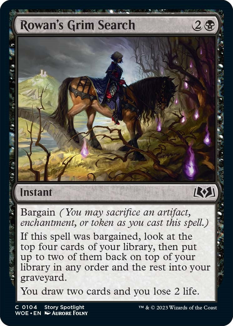 Image for Rowan's Grim Search (104) [Wilds of Eldraine] - Magic: The Gathering