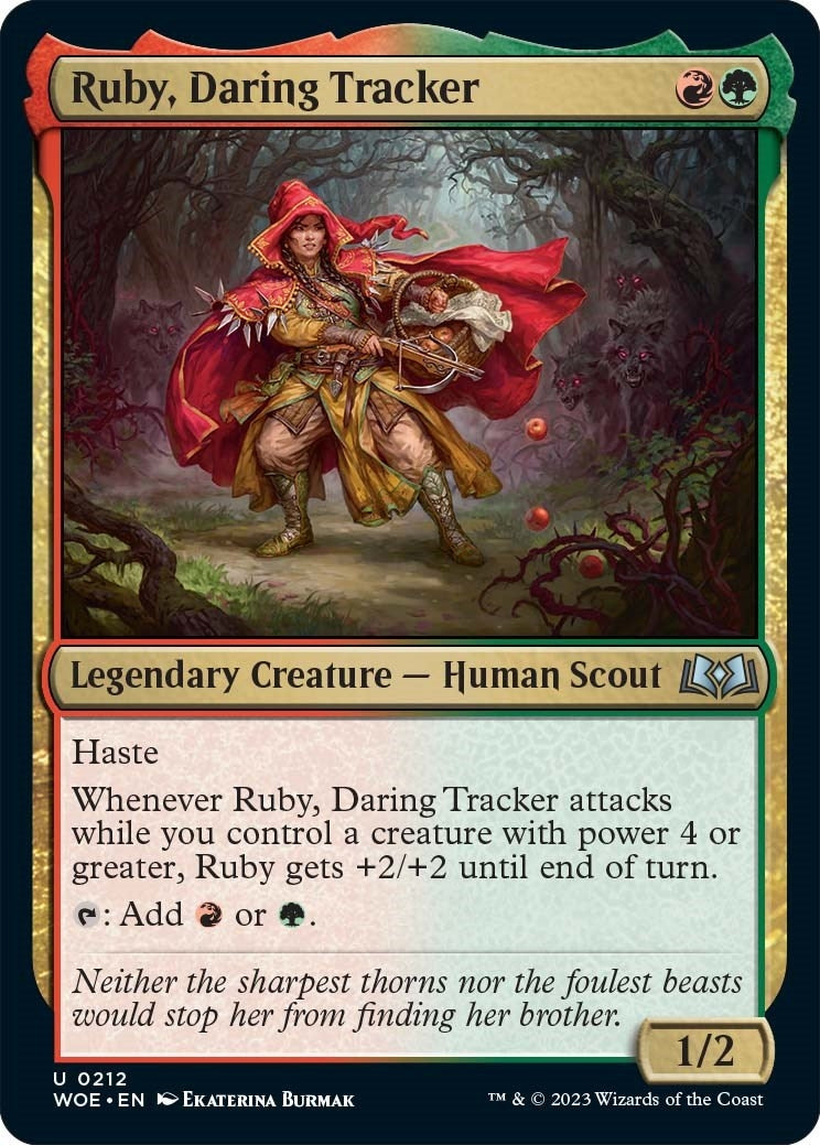 Image for Ruby, Daring Tracker (212) [Wilds of Eldraine] - Magic: The Gathering