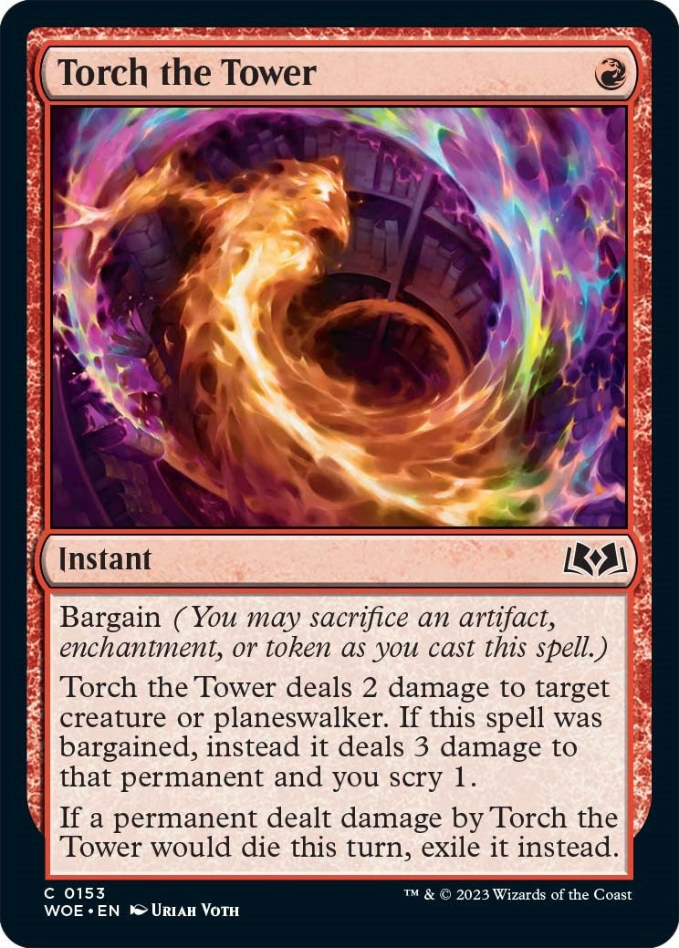 Image for Torch the Tower (153) [Wilds of Eldraine] - Magic: The Gathering