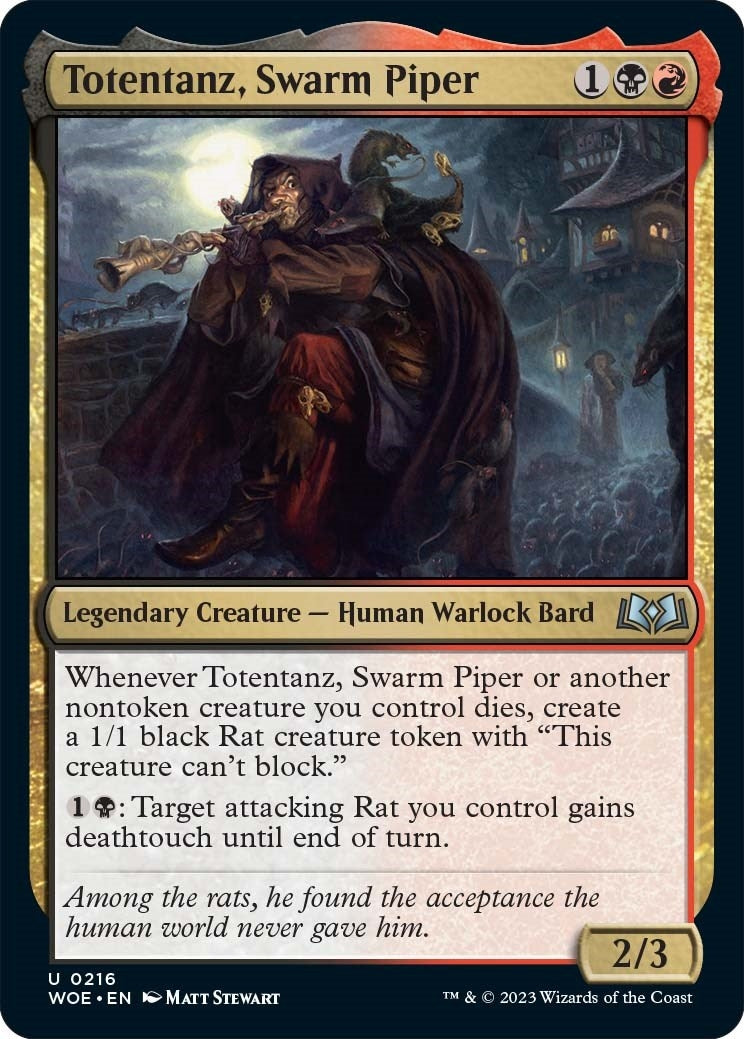 Image for Totentanz, Swarm Piper (216) [Wilds of Eldraine] - Magic: The Gathering