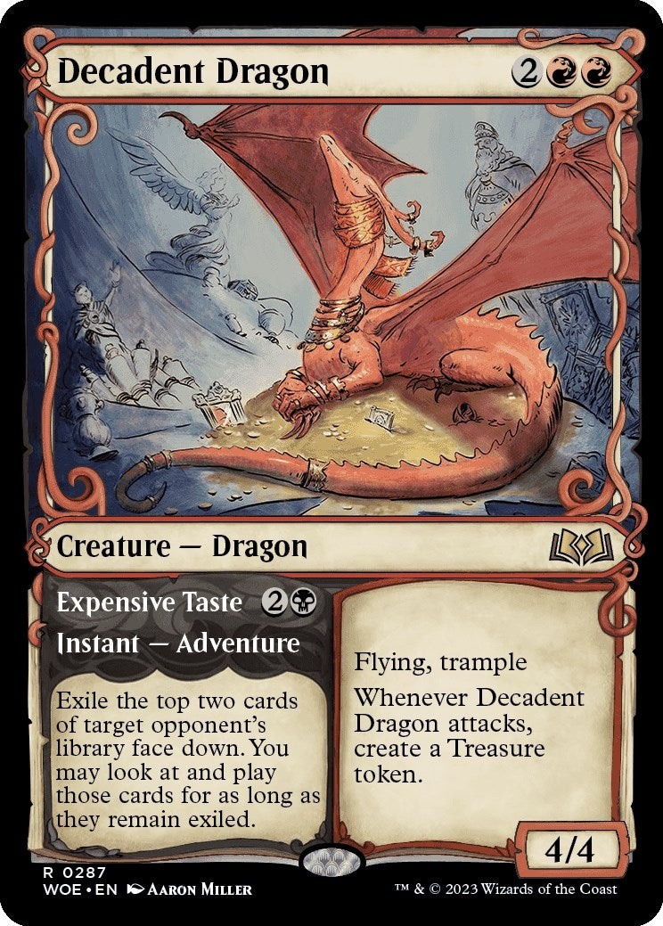 Image for Decadent Dragon (Showcase) (287) [Wilds of Eldraine] - Magic: The Gathering