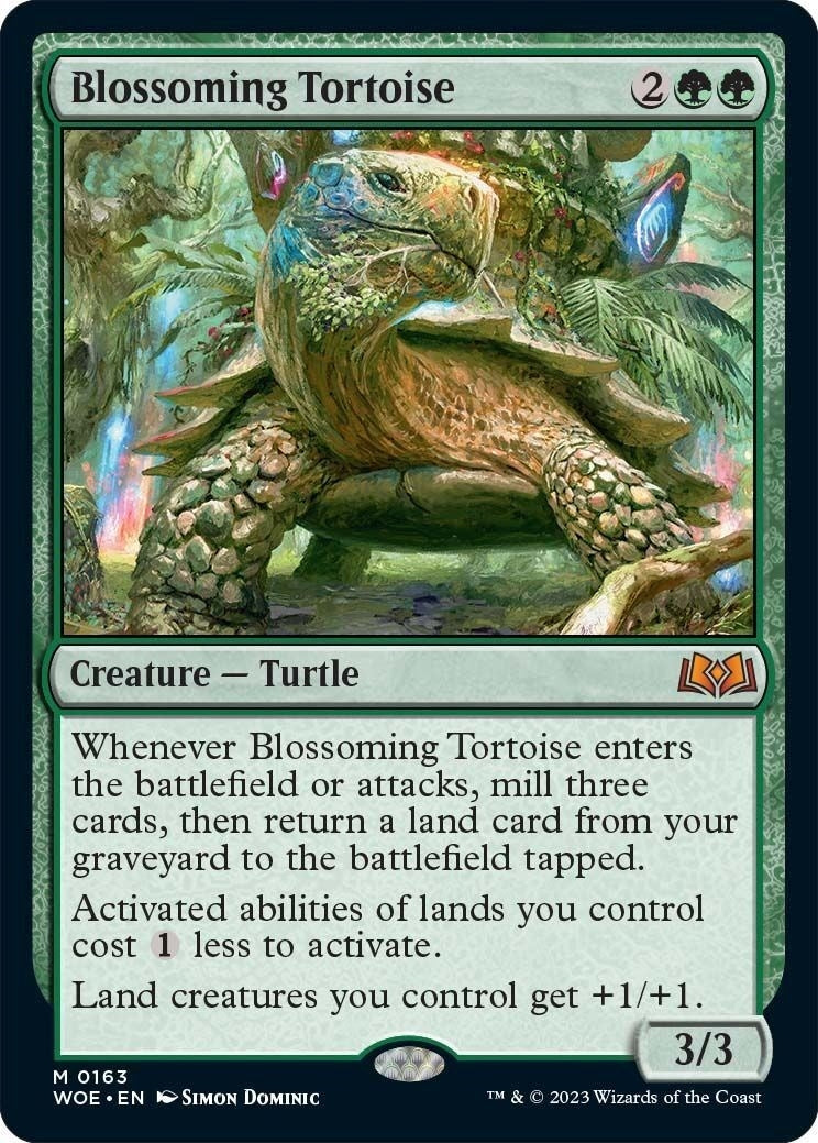 Image for Blossoming Tortoise (163) [Wilds of Eldraine] - Magic: The Gathering