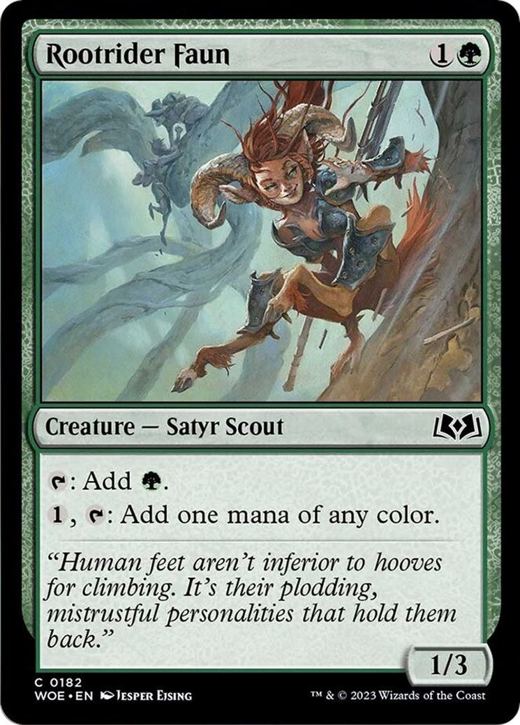 Image for Rootrider Faun (182) [Wilds of Eldraine] - Magic: The Gathering