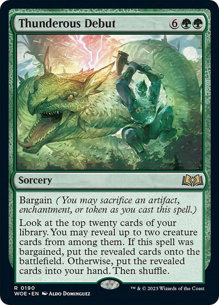 Image for Thunderous Debut (190) [Wilds of Eldraine] - Magic: The Gathering