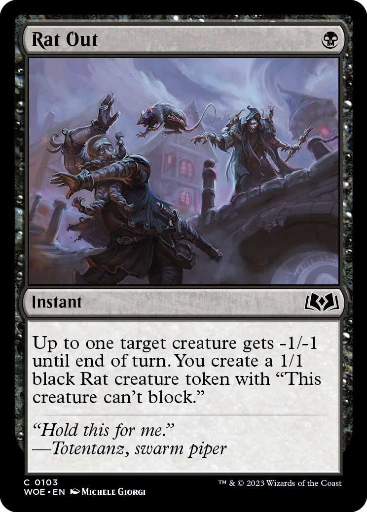 Image for Rat Out (103) [Wilds of Eldraine] - Magic: The Gathering