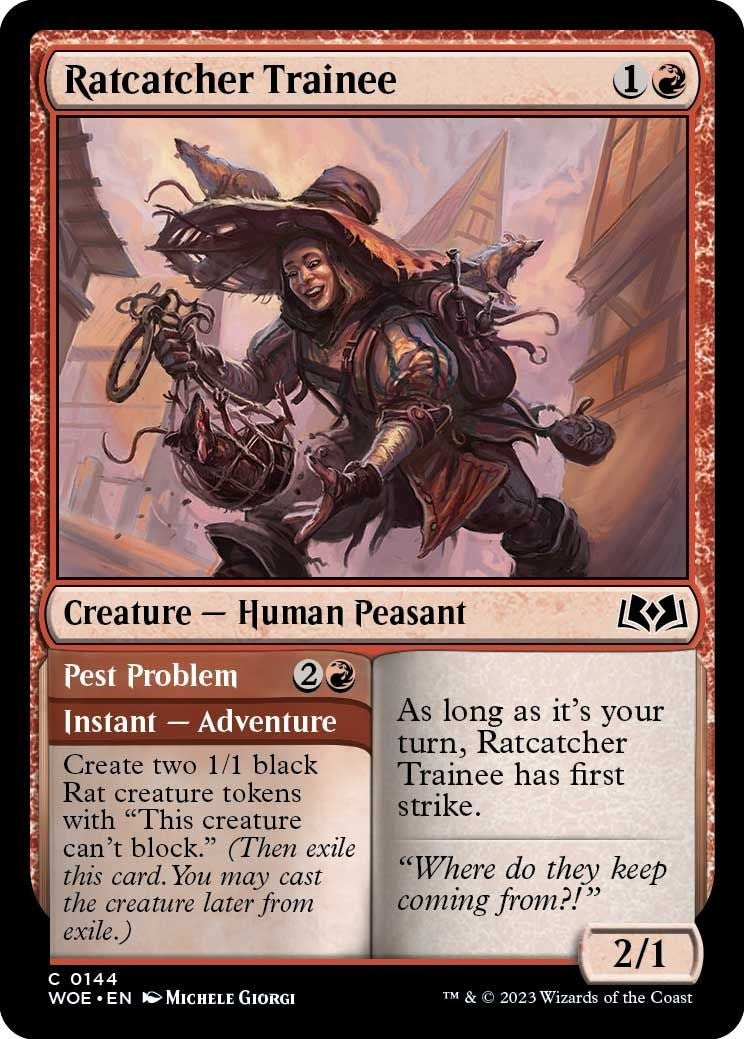 Image for Ratcatcher Trainee (144) [Wilds of Eldraine] - Magic: The Gathering