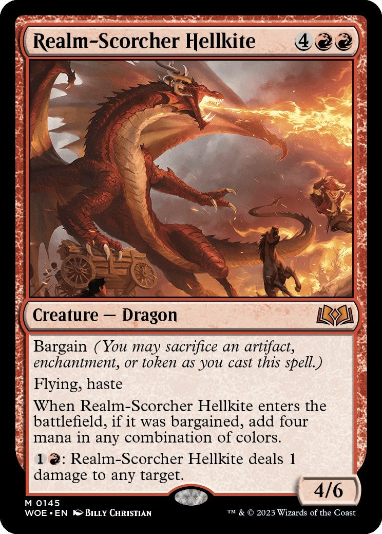 Image for Realm-Scorcher Hellkite (145) [Wilds of Eldraine] - Magic: The Gathering