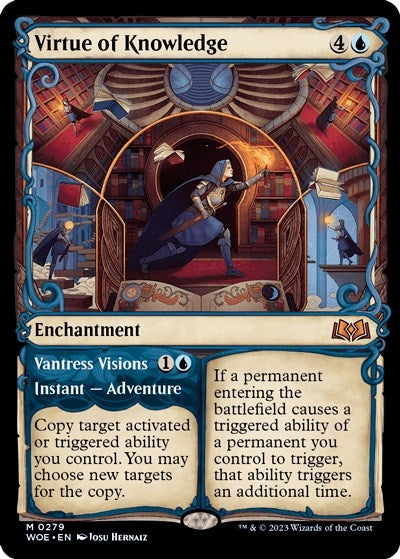 Image for Virtue of Knowledge (Showcase) (279) [Wilds of Eldraine] - Magic: The Gathering