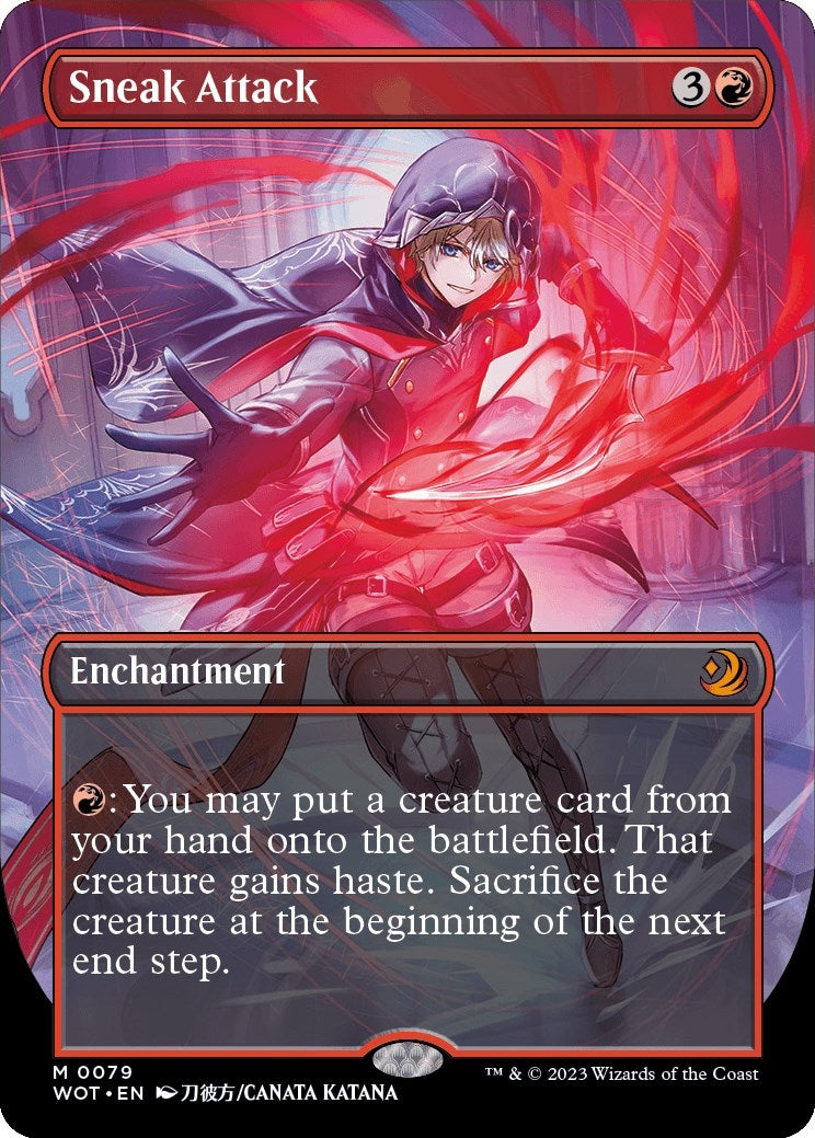Image for Sneak Attack (Anime Borderless) (79) [Wilds of Eldraine: Enchanting Tales] - Magic: The Gathering