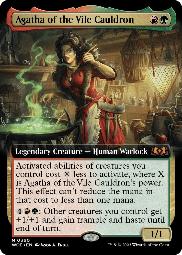 Image for Agatha of the Vile Cauldron (Extended Art) (360) [Wilds of Eldraine] - Magic: The Gathering