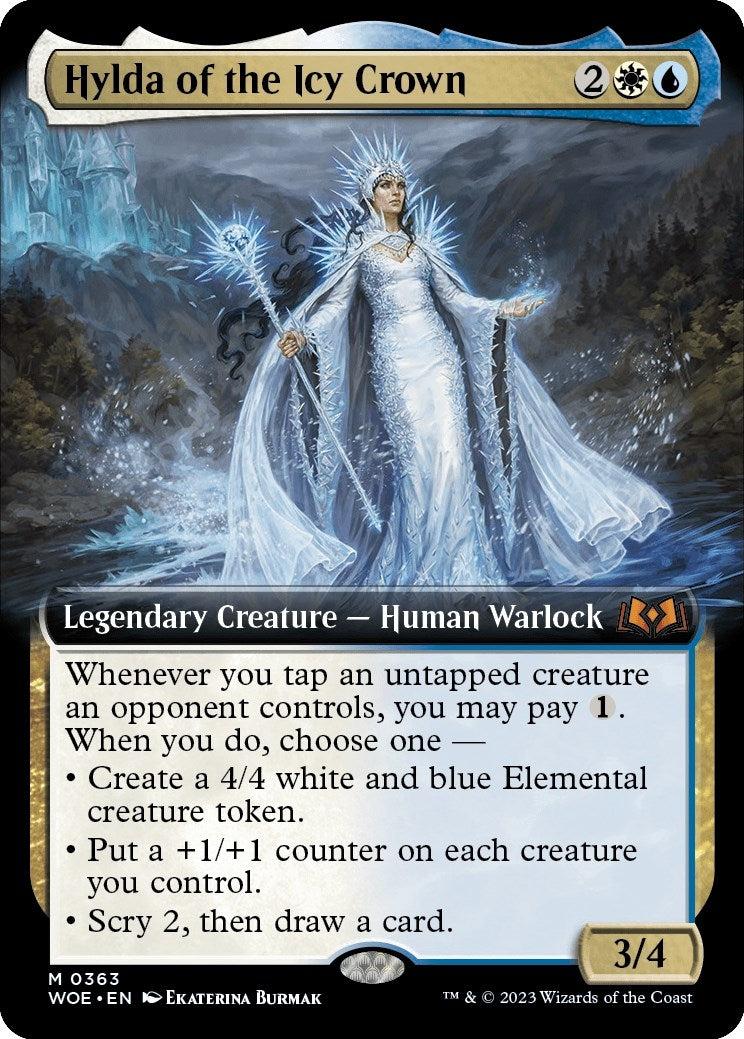 Image for Hylda of the Icy Crown (Extended Art) (363) [Wilds of Eldraine] - Magic: The Gathering