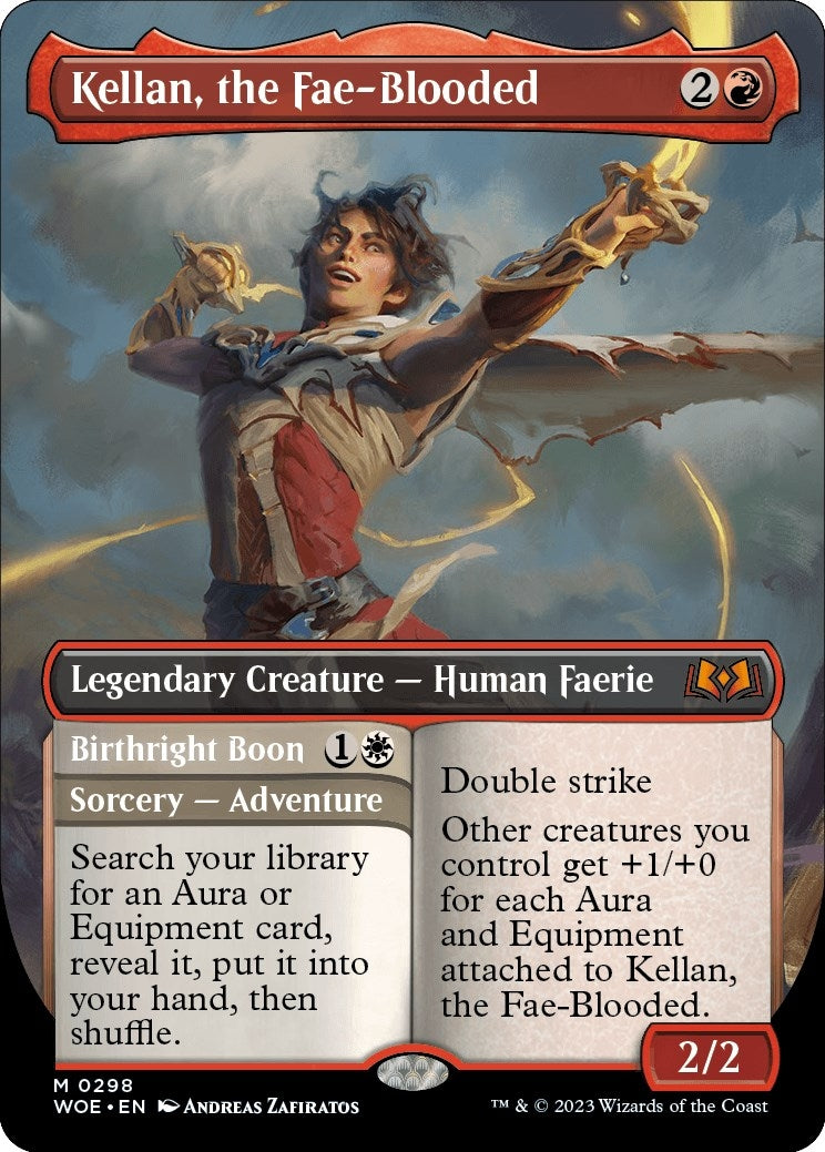Image for Kellan, the Fae-Blooded (Borderless) (298) [Wilds of Eldraine] - Magic: The Gathering