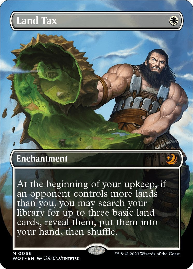 Land Tax (Anime Borderless) (66) [Wilds of Eldraine: Enchanting Tales]