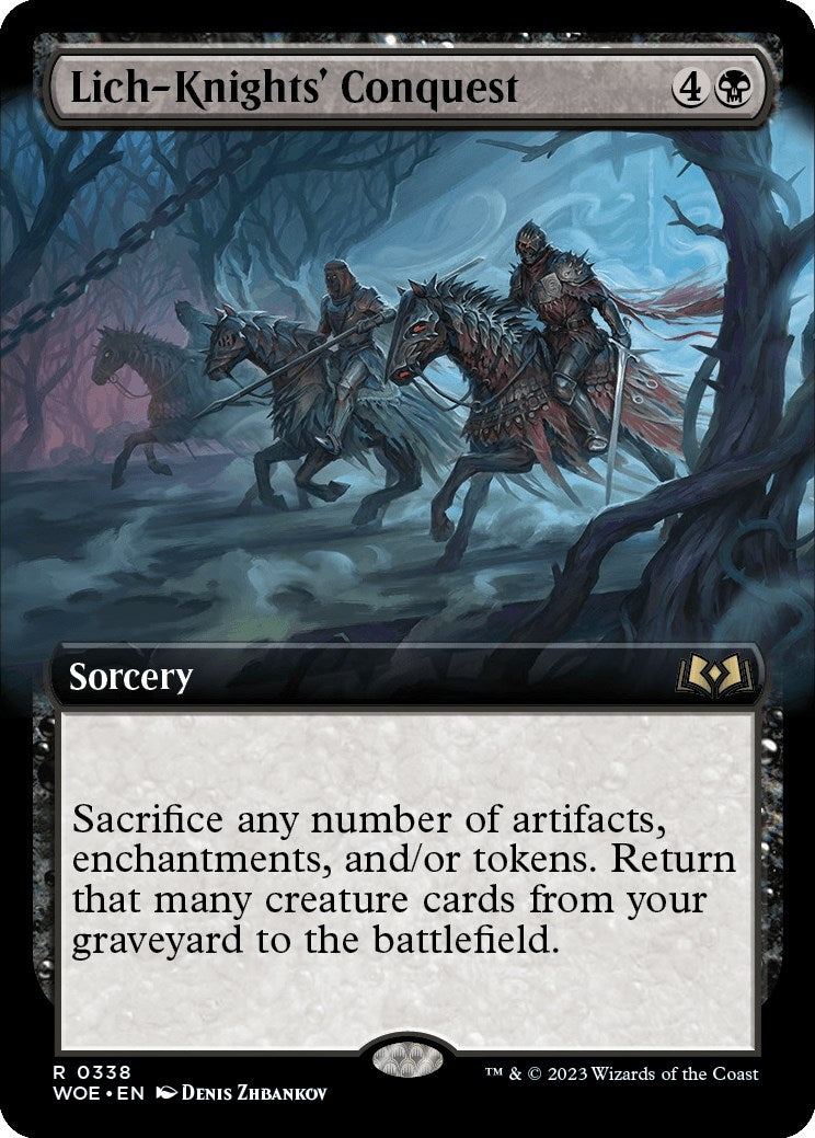 Image for Lich-Knights' Conquest (Extended Art) (338) [Wilds of Eldraine] - Magic: The Gathering