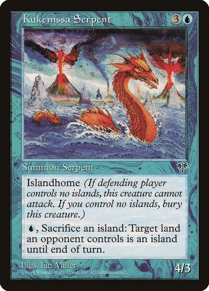 Image for Kukemssa Serpent [Mirage] - Magic: The Gathering