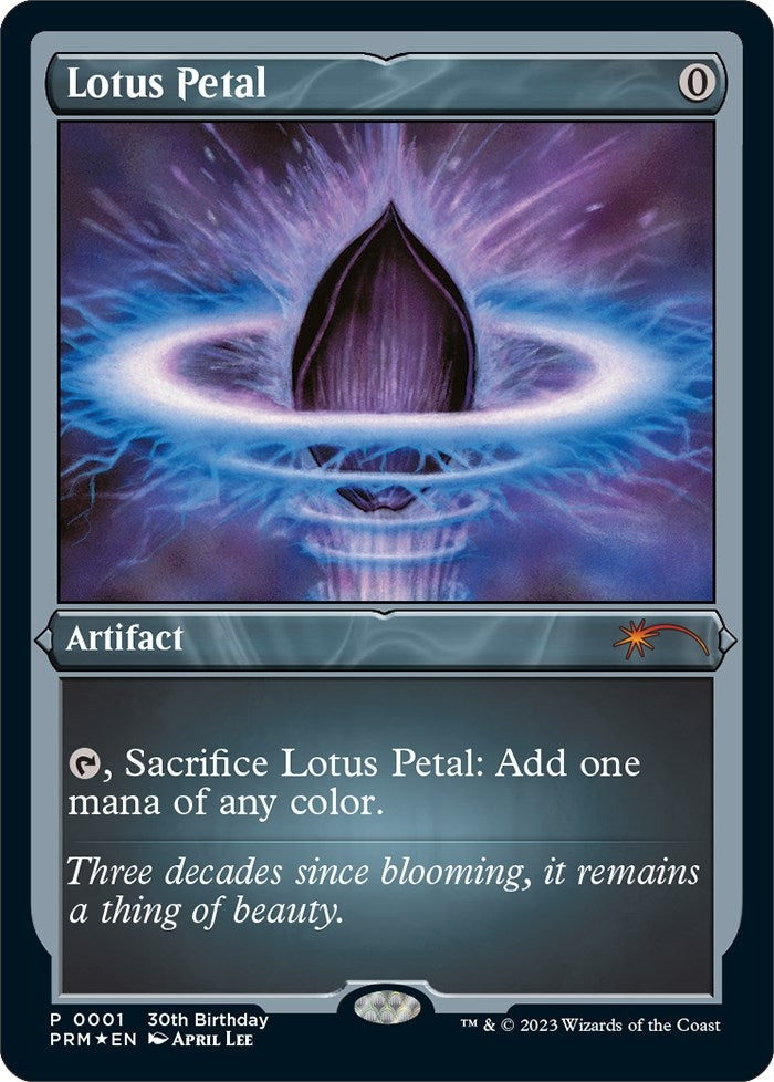 Image for Lotus Petal (Foil Etched) (1) [Unique and Miscellaneous Promos] - Magic: The Gathering