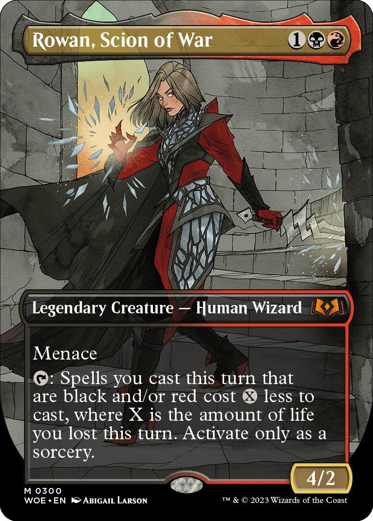 Image for Rowan, Scion of War (Borderless) (300) [Wilds of Eldraine] - Magic: The Gathering