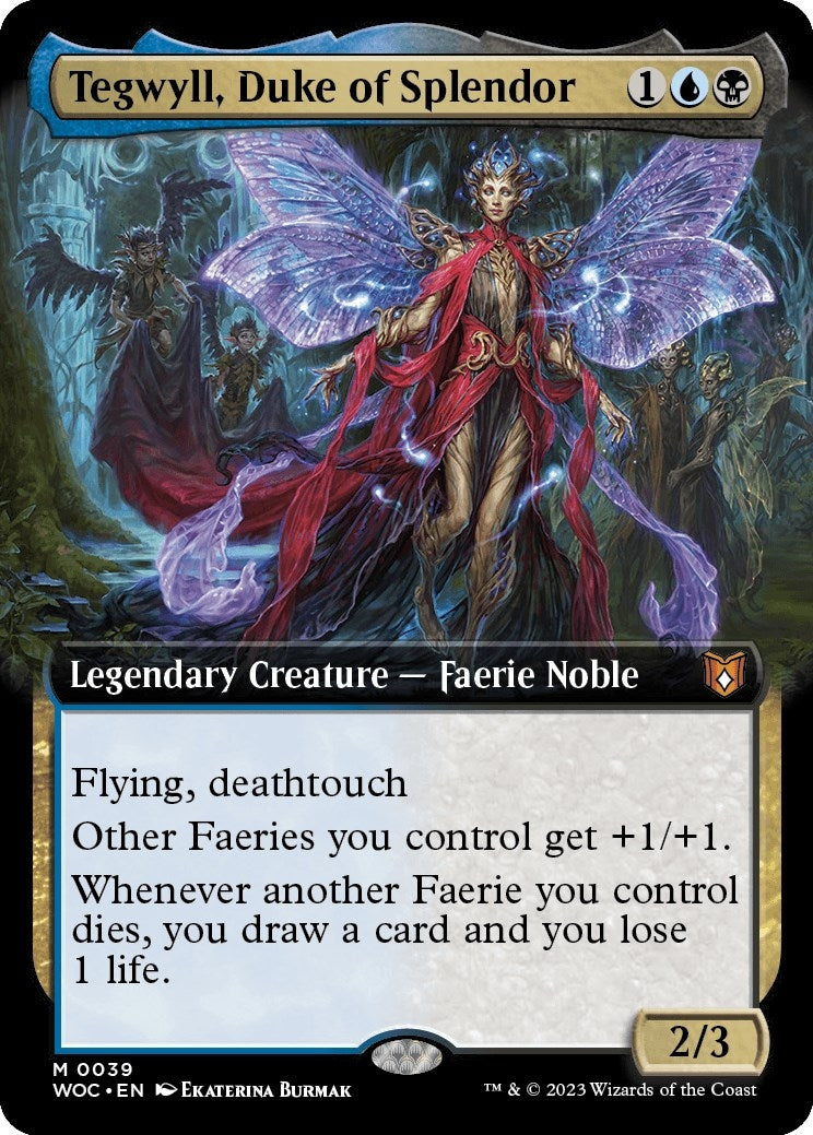 Image for Tegwyll, Duke of Splendor (Extended Art) (39) [Wilds of Eldraine] - Magic: The Gathering