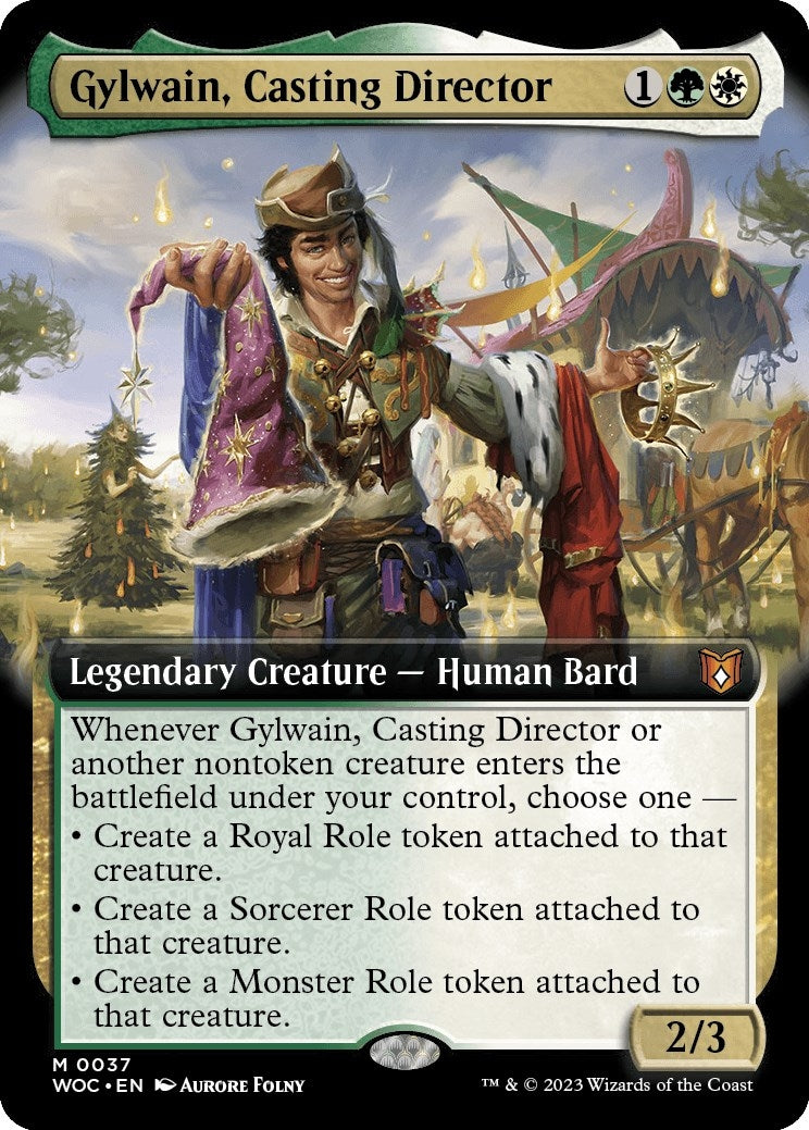 Image for Gylwain, Casting Director (Extended Art) (37) [Wilds of Eldraine] - Magic: The Gathering