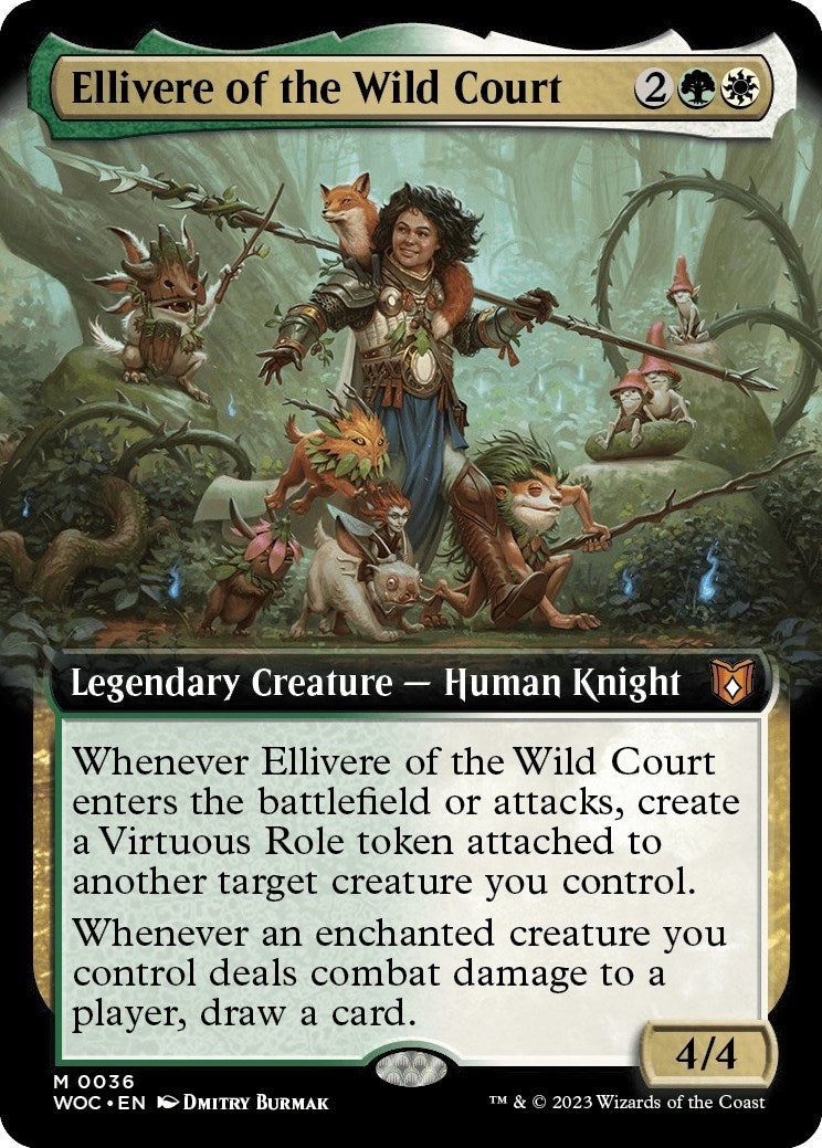 Image for Ellivere of the Wild Court (Extended Art) (36) [Wilds of Eldraine] - Magic: The Gathering