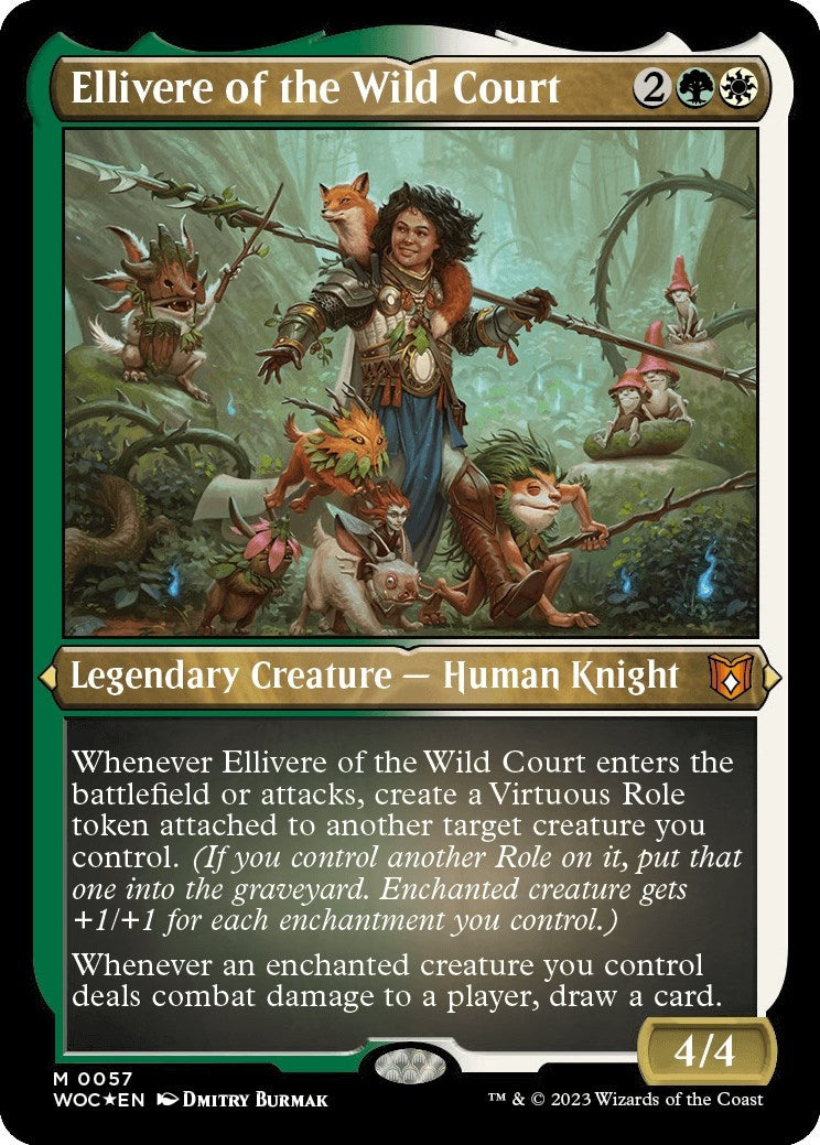 Image for Ellivere of the Wild Court (Display Commander) - Thick Stock (57) [Wilds of Eldraine] - Magic: The Gathering