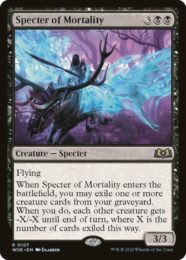 Image for Specter of Mortality (107) [Wilds of Eldraine] - Magic: The Gathering