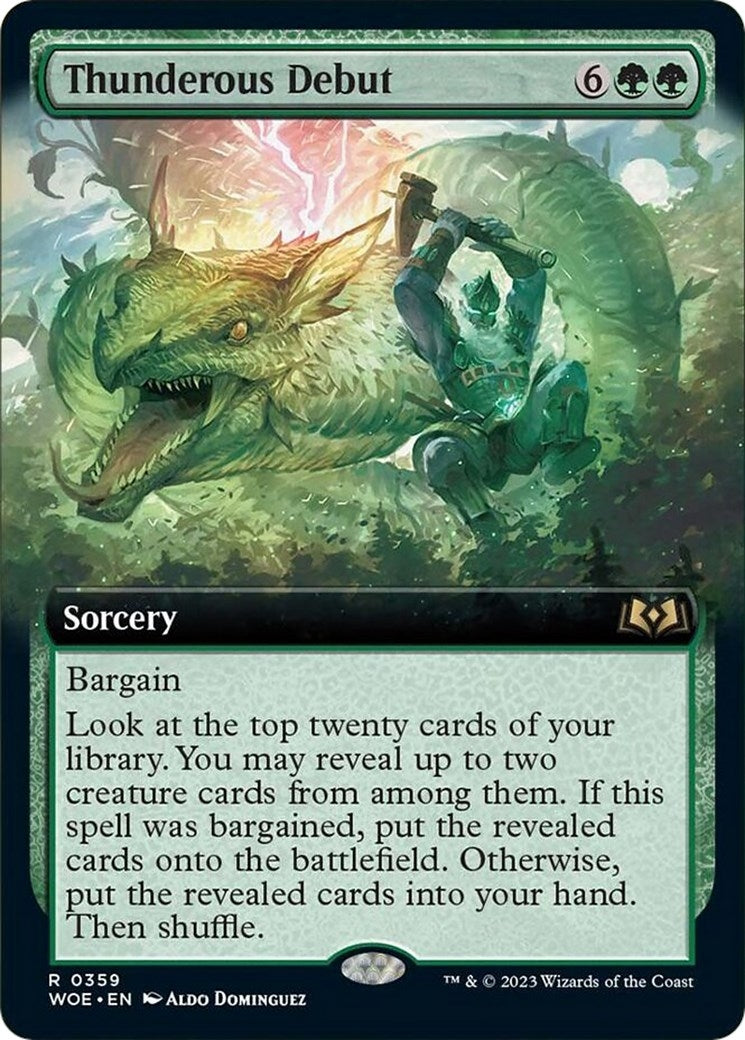 Thunderous Debut (Extended Art) (359) [Wilds of Eldraine]