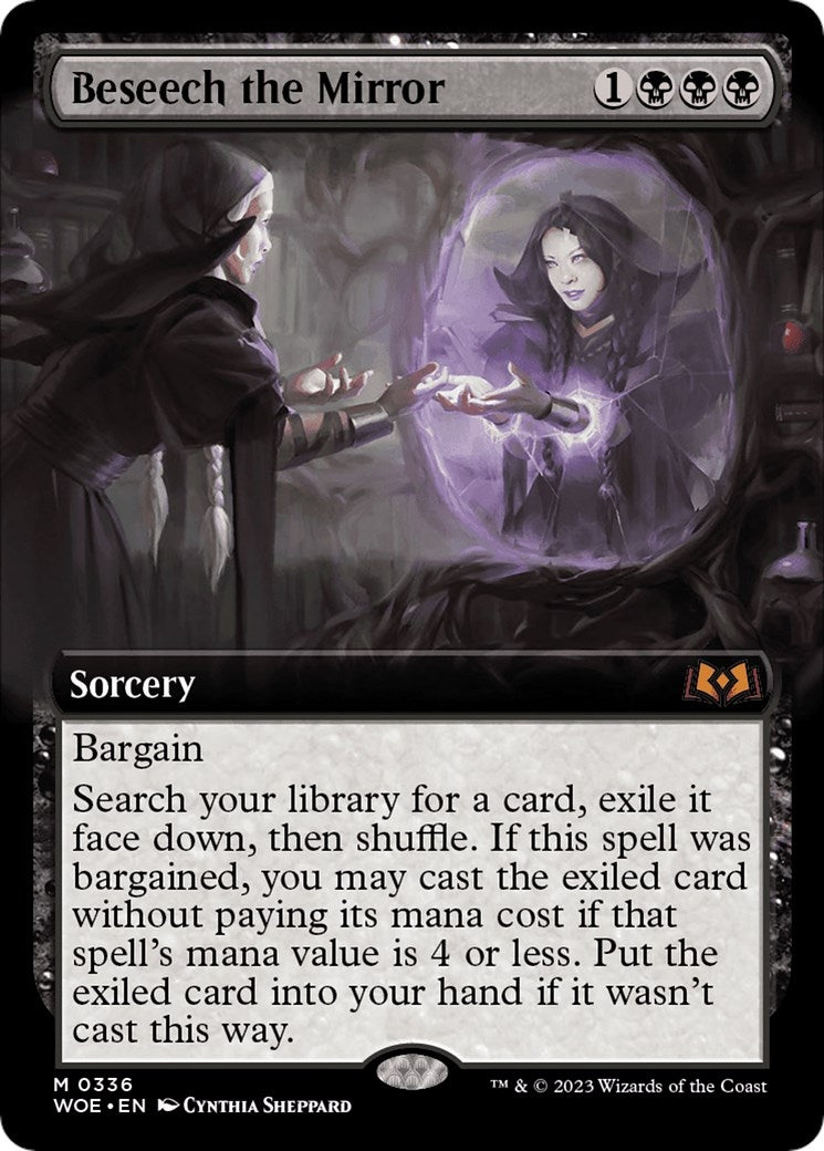 Image for Beseech the Mirror (Extended Art) (336) [Wilds of Eldraine] - Magic: The Gathering