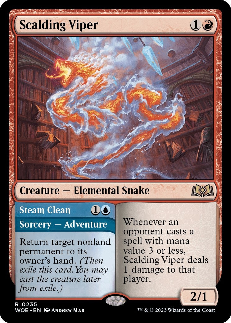 Image for Scalding Viper (235) [Wilds of Eldraine] - Magic: The Gathering