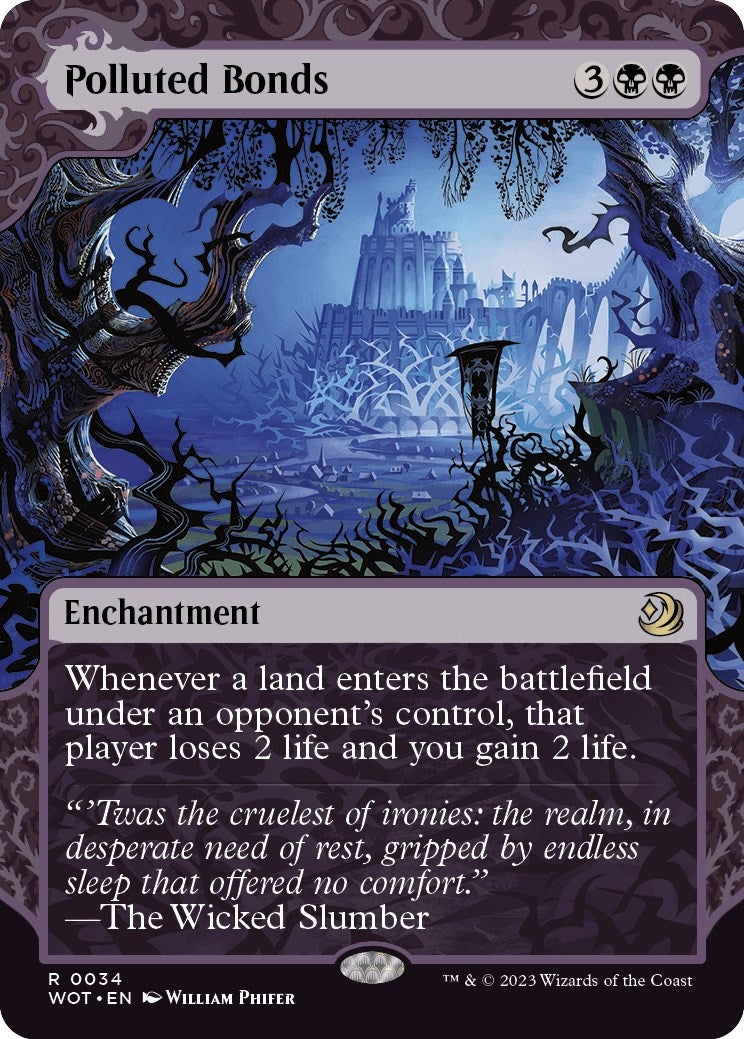 Image for Polluted Bonds (34) [Wilds of Eldraine: Enchanting Tales] - Magic: The Gathering