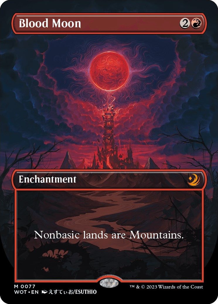 Image for Blood Moon (Anime Borderless) (77) [Wilds of Eldraine: Enchanting Tales] - Magic: The Gathering