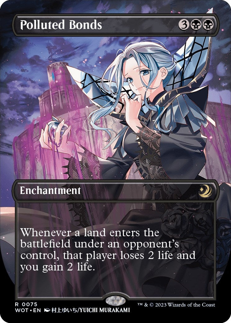 Image for Polluted Bonds (Anime Borderless) (75) [Wilds of Eldraine: Enchanting Tales] - Magic: The Gathering