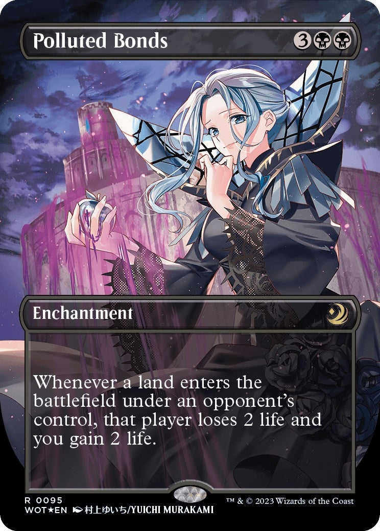 Image for Polluted Bonds (Anime Borderless) (Confetti Foil) (95) [Wilds of Eldraine: Enchanting Tales] - Magic: The Gathering