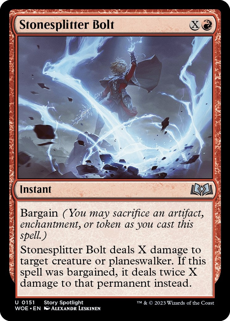 Image for Stonesplitter Bolt (151) [Wilds of Eldraine] - Magic: The Gathering