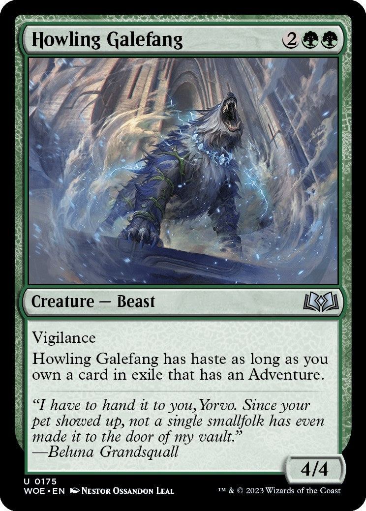 Image for Howling Galefang (175) [Wilds of Eldraine] - Magic: The Gathering