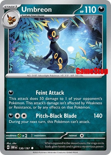 Image for Umbreon - 130/197 (GameStop Exclusive) (130/197) [Miscellaneous Cards & Products] - Pokemon