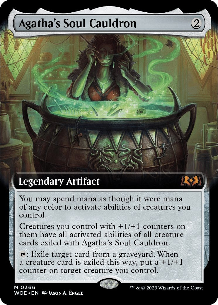 Image for Agatha's Soul Cauldron (Extended Art) (366) [Wilds of Eldraine] - Magic: The Gathering