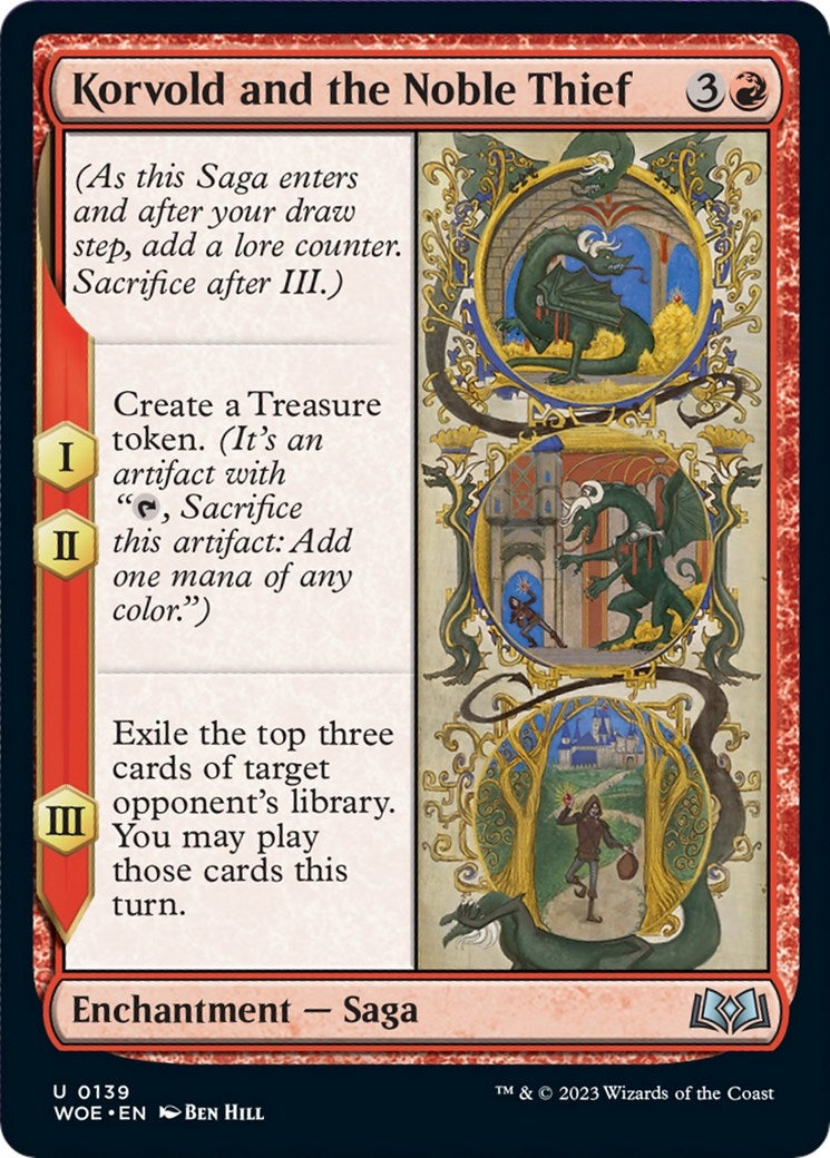 Image for Korvold and the Noble Thief (139) [Wilds of Eldraine] - Magic: The Gathering