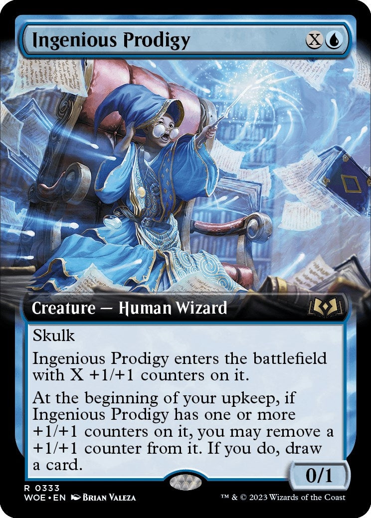 Image for Ingenious Prodigy (Extended Art) (333) [Wilds of Eldraine] - Magic: The Gathering