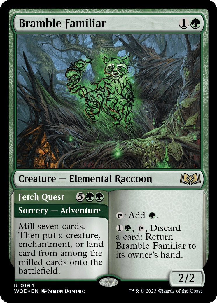 Image for Bramble Familiar (164) [Wilds of Eldraine] - Magic: The Gathering