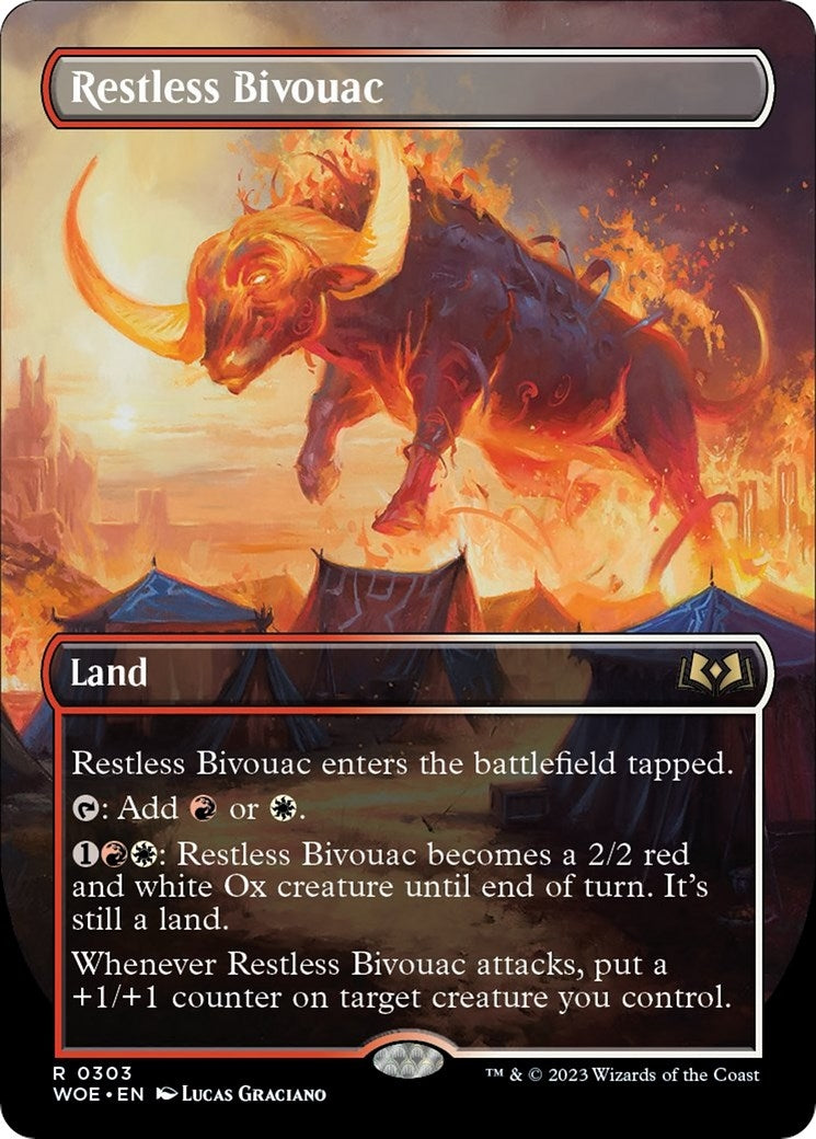 Image for Restless Bivouac (Borderless) (303) [Wilds of Eldraine] - Magic: The Gathering