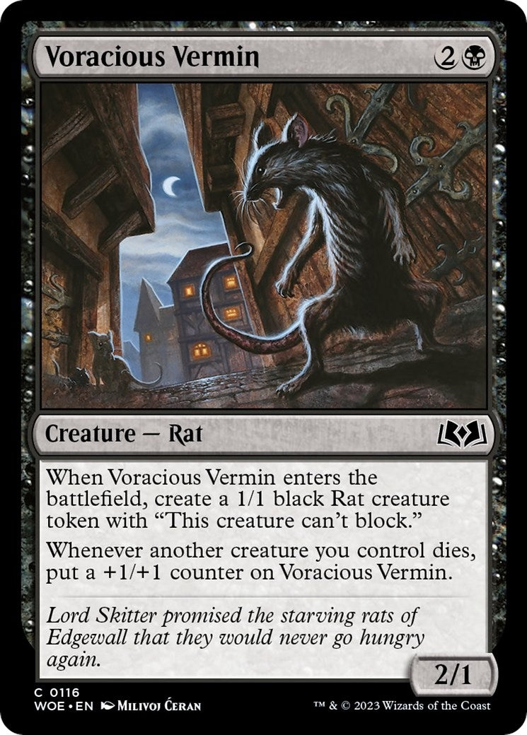 Image for Voracious Vermin (116) [Wilds of Eldraine] - Magic: The Gathering