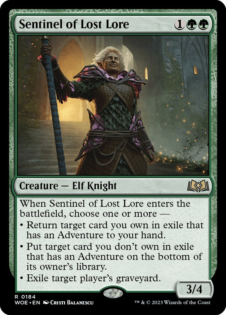 Image for Sentinel of Lost Lore (184) [Wilds of Eldraine] - Magic: The Gathering