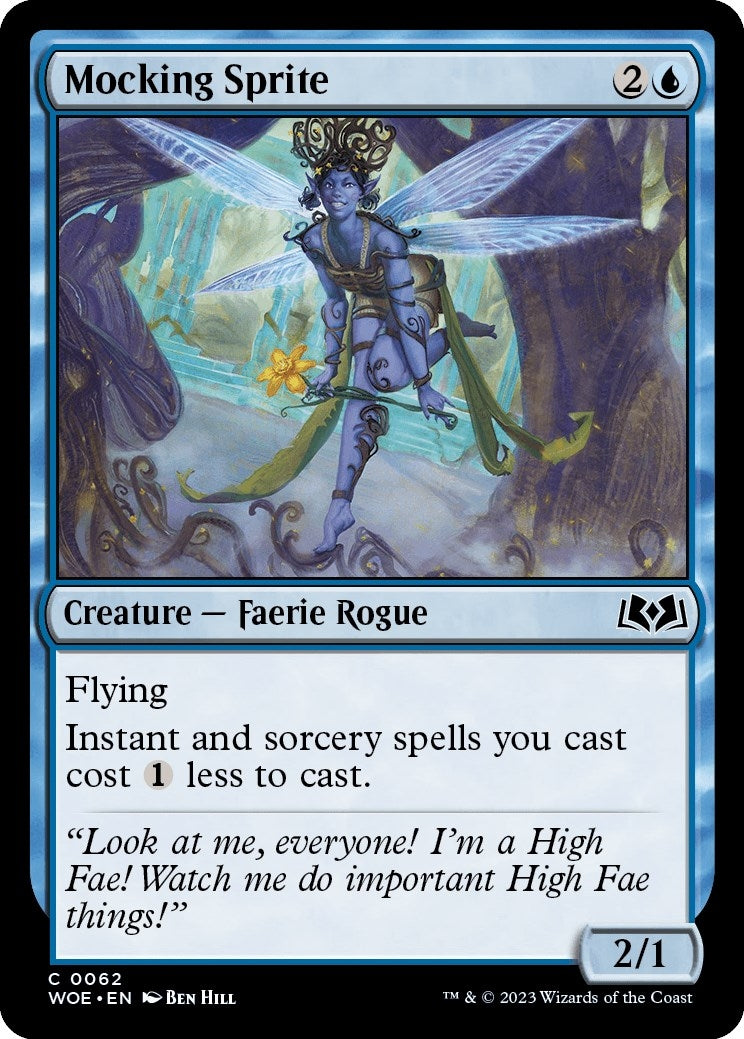 Image for Mocking Sprite (62) [Wilds of Eldraine] - Magic: The Gathering