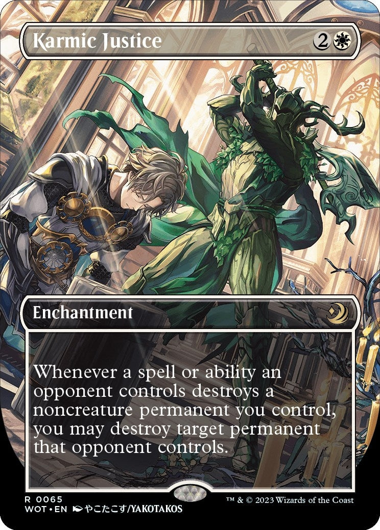 Image for Karmic Justice (Anime Borderless) (65) [Wilds of Eldraine: Enchanting Tales] - Magic: The Gathering