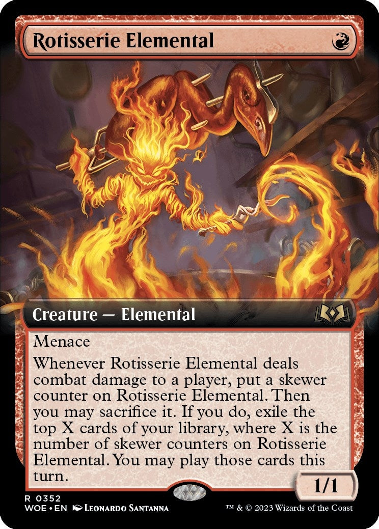 Image for Rotisserie Elemental (Extended Art) (352) [Wilds of Eldraine] - Magic: The Gathering
