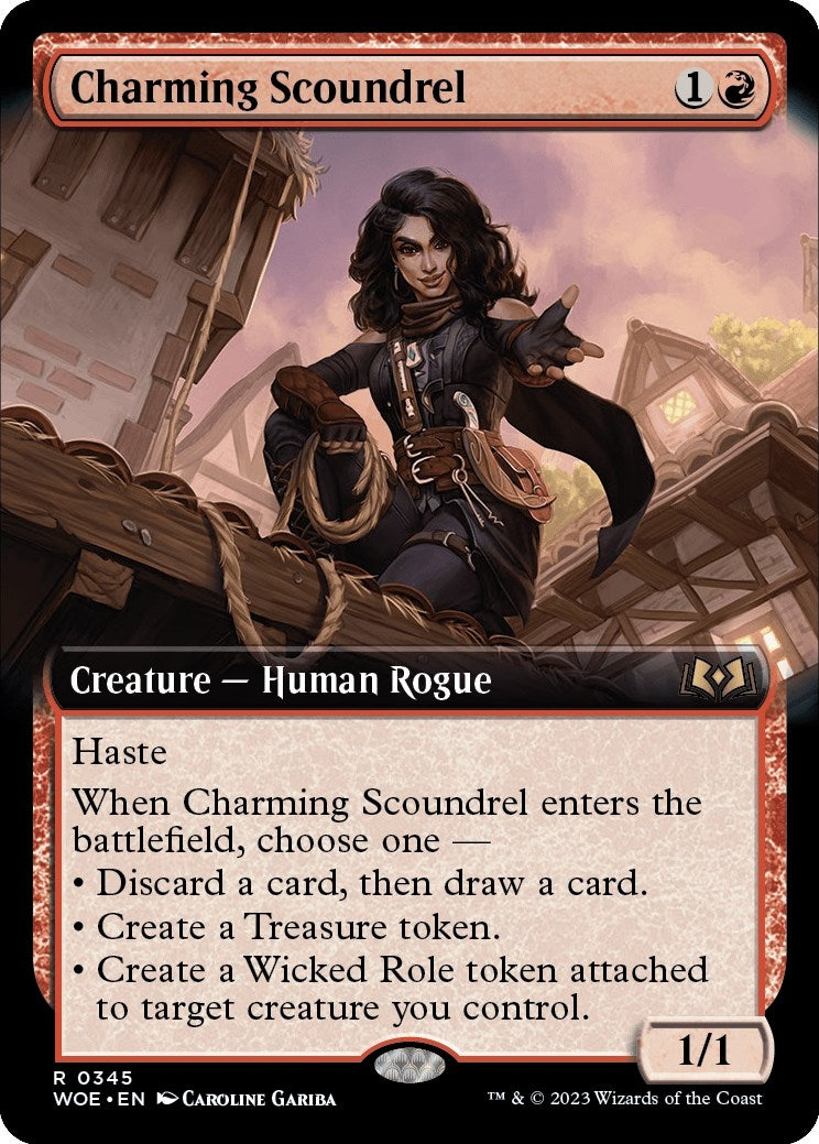 Image for Charming Scoundrel (Extended Art) (345) [Wilds of Eldraine] - Magic: The Gathering