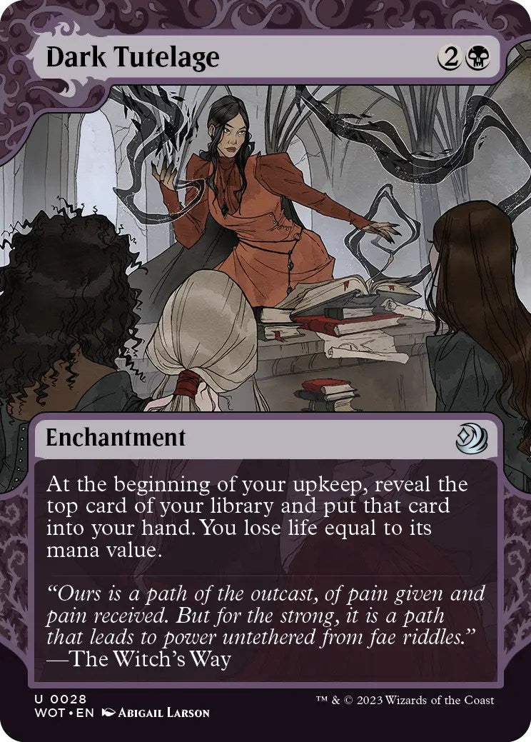 Image for Dark Tutelage (28) [Wilds of Eldraine: Enchanting Tales] - Magic: The Gathering